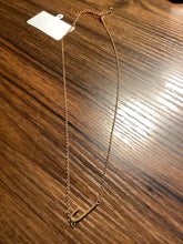 Sideways J Necklace