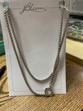 Silver Rope Charm Necklace