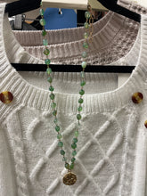 Sage Stone Long Necklace