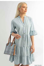 Denim Tiered Dress