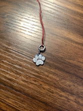 Stainless Steel Crystal Paw Charm