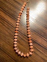 Peach Enamel Beaded Necklace
