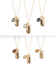 Empower Glass Crystal Charm Necklace