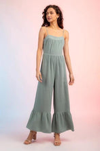 Sage Ruffle Hem Jumper Jumpsuit