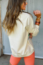 Rainbow Colorblock Striped Pullover Sweatshir