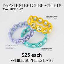 Dazzle Large Crystal Stretch Bracelet