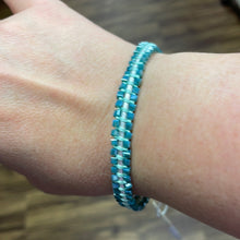 Turquoise Square Bead Bracelet