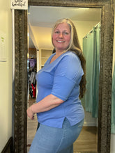 Half Sleeve V-neck Tee