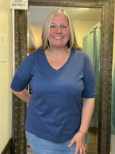 Half Sleeve V-neck Tee