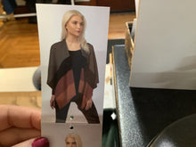 Colorblock Bordeaux Cardigan Wrap