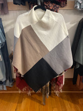 Color Block Poncho