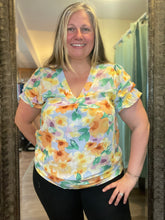 Peachy Floral Floral Blouse