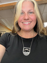 Moon Phases over Mountains Necklace