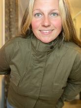 Olive Jacket with Queen Bee Patch