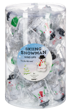 Wind Up Skiing Snowman