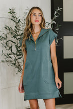 Easy Hustle High Neck Dress in Ash Jade