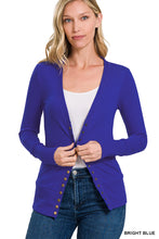 Long Sleeved Ribbed Snap Cardigan
