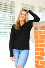 Hadley Black Pocket Long Sleeve