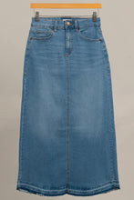Light Wash Denim Maxi Skirt
