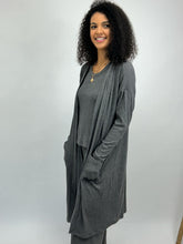 Cashmere Soft Ribbed Long Cardigan
