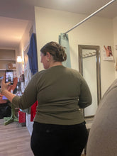 Ribbed Knit Mock Neck Top