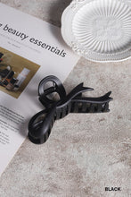 Matte Large Ribbon Bow Claw Hair Clip