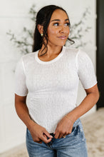 Knit Pick Basic Tee in Off White