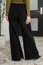 Lounge Line Wide Leg Sweats in Black