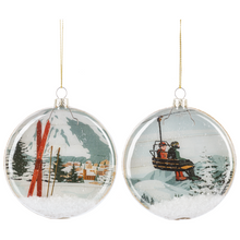Disc Ski Ornament