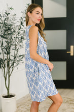 Miss Mischief V-Neck Romper in Blue