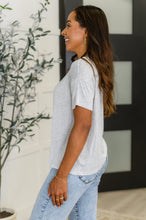 Mood Swingin' Casual Drop Shoulder Tee in Grey