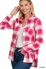 Plaid Cotton Light Shacket