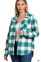 Plaid Cotton Light Shacket