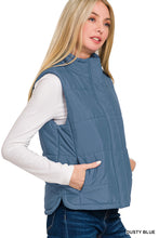Dusty Blue Puffer Vest