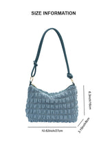 Puffy Pleated Crossbody Bag