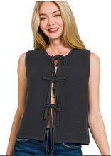 Front Tie Sweater Vest