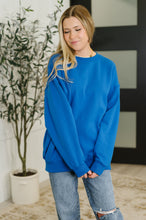 Sunday Snug Relaxed Pullover in Ocean Blue