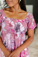 Sweetheart Club Square Neck Floral Dress