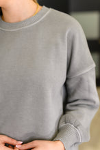 Talk Cozy to Me Stepped Hem Pullover in Sleet