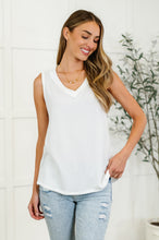 Thread Lightly Ribbed Knit Tank in Ivory