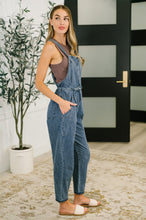 Too Cute to Compute Waist Tie Overalls in Dark Blue