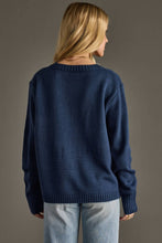 Navy Ski Sweater