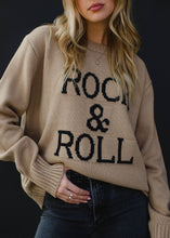 Tan & Black Rock & Roll Sweater