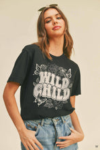 Wild Child Graphic Tee: BLACK