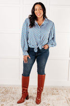 Skies Above Patterned Button Up Shirt