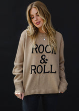 Tan & Black Rock & Roll Sweater