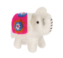 Cute Felted Wool Elephant