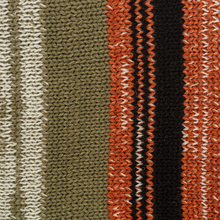 Striped Sweater Wrap Cardigan with Buttons