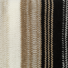 Striped Sweater Wrap Cardigan with Buttons