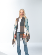 Plaid Scarf with Armholes